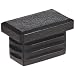 Kapsto 270 R 2015 1.5 - 2 Polyethylene Rectangular Plug, Black, 20x15 mm (Pack of 100)