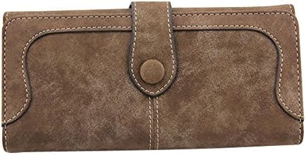 Puledon Retro Lady Women Holder Purse Matte Leather Long Wallet Card (9 colors)