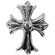 Gothic Cross -Stud Earrings Sterling Silver