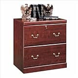 IMAGE OF Sauder Heritage Hill 2 Drawer Lateral Wood File Cabinet in Classic Cherry