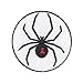 Black Widow Spider DIY Iron On Embroidered Applique Patch