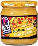 Taco Bell Salsa con Queso, Cheese Dip, Medium, 15 oz. (Pack of 4)