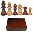 Staunton, Weighted Tournament Chess Pieces w/ Wood Box