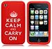 from AIO AIO Keep Calm & Carry On Lasred Silicone Case For Apple iPhone 3G 3Gs + LCD Screen Protector