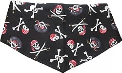 Medium Pirate Dog Bandanna Reversible