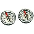 2 Mini Compasses Pocket Navigation Testing Clock Tool