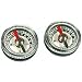 2 Mini Compasses Pocket Navigation Testing Clock Tool