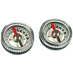 2 Mini Compasses Pocket Navigation Testing Clock Tool