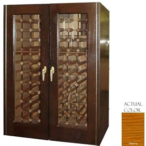 Vinotemp Vino-230g-ch 160 Bottle Wine Cellar - Glass Doors / Cherry Cabinet Vinotemp Vino-230g-ch 160 Bottle Wine Cellar - Glass Doors / Cherry Cabinet