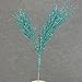 Factory Direct Craft Set of 2 Aqua Glittered Artificial Tinsel Pine Picks for Holiday and Home Decor