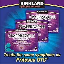 Kirkland Signature Omeprazole Delayed Release Tablets 20 Mg X 42