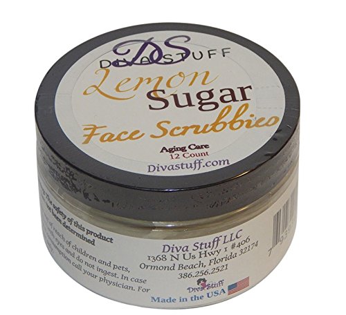 Lemon-Sugar Face Scrubbies, For Smooth, Clear & Hydrated Skin, By Diva Stuff