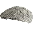 Newsboy Gatsby Plaid Tweed Golf Driver Cap Hat Olive - Medium / Large