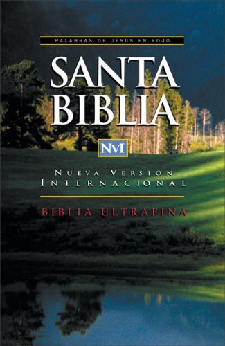 NVI Santa Biblia Ultrafina Imit Negro Letra Roja Indice