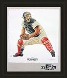 Los Angeles Dodgers Framed Roy Campanella Brooklyn Dodgers Lithogaph By Michael Mellett MLB Baseball