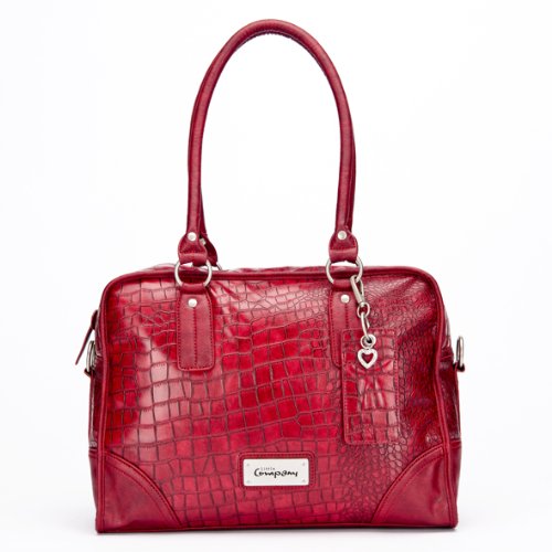 Little Company BL-CR01.R Wickeltasche Black Label; Croco Shoulder Bag; red Preisvergleich