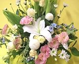 【リボンネット】お供えのお花(白＆淡色ミックス)FL-OS-10