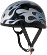 Skid Lid Helmets Original Half Helmet Blue Flames Large L 646935
