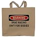 WARNING DRAG RACING ISN'T FOR SISSIES Totebag (Cotton Tote / Bag)