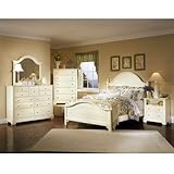 Cottage Creamy White Panel Bedroom Set by Vaughan-Bassett