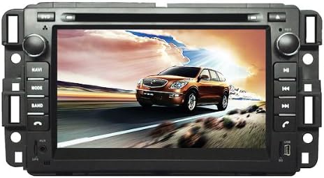 Piennoer Original Fit (2007-2012) GMC Yukon/Tahoe/Acadia 6-8 Inch Touchscreen Double-DIN Car DVD Player & In Dash Navigation System,Navigator,Built-In Bluetooth,Radio with RDS,Analog TV, AUX&USB, iPhone/iPod Controls,steering wheel control, rear view camera input