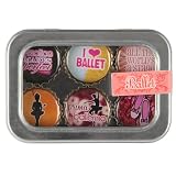 Ballet Bottle Cap 6 pc Magnet Set w/ Case