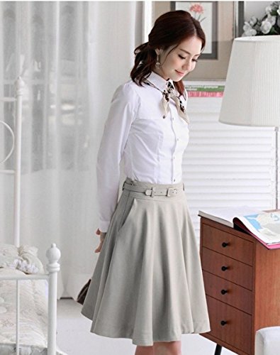 Next house ミモレ丈 ミディアム フレア スカート ベルト付き