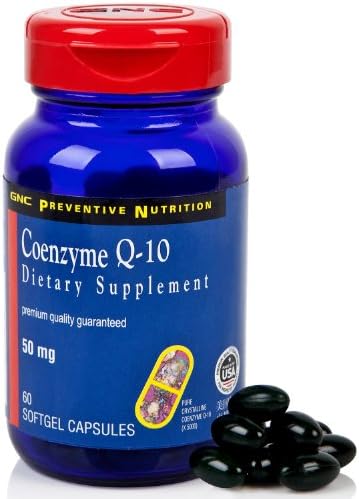 GNC Preventive Nutrition CoQ-10 50mg, Softgel Capsules, 60 ea