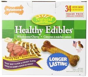 Nylabone Roast Beef/Chicken Variety 34-Count Pantry Pack