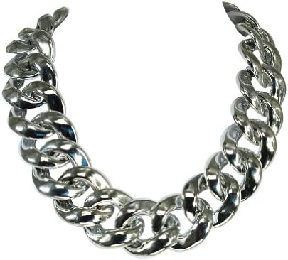 Heyjewels Chunky Statement Necklace Silver Chain Choker Necklace Link Id Celebrity Style
