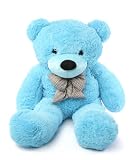 Happy Cuddles 46 Cute Huggable Sky Blue Plush