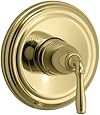 KOHLER K-T397-4-PB Devonshire Rite-Temp Pressure-Balancing Valve Trim, Vibrant Polished Brass