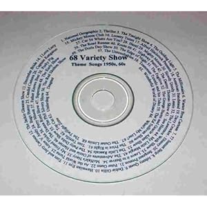 CD of 68 TV Show Theme Songs from 1950s 1960s Television