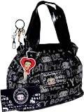 Fancy Betty Boop Glitter Letters Shoulder Bag Matching Wallet & Keychain