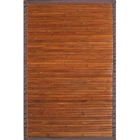 Contemporary Chocolate Environmentally Friendly Bamboo Rug