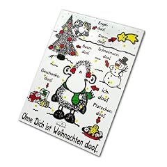 Sheepworld 49000 Adventskalender ohne Dich ist Weihnachten doof