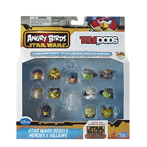 Star Wars Angry Birds Telepods Star Wars Rebels Heroes & Villains Figure Pack (Hasbro Toys)