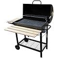 Holzkohle-Grillwagen mit Deckel BBQ Smoker Barbeque Holzkohlegrill
