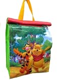 Disney Winnie the Pooh Insulated Lunch Bag Tote Red with Top Handle & Velcro Closure