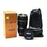 Nikon AF-S NIKKOR 24-70mm f/2.8G ED Lens THERMOS Coffee Cup /Camera Lens Mug /Lens Coffee Cups INCLUDES FREE CARRY CASE By DragonFly Optical.: Camera Lens Mug/Lens