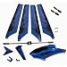 Blue Syma S107 S107G Replacement Parts Main Rotor Blades, Tail Decoration, Balance Bar, Tail Blades, Connect Buckle Head Cover Canopy Package Kit Helizone RC Firebird