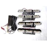 Quad Optic LED Grill Light (full set) 4 piece (AMBER)
