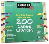 Sargent Art 55-3225 200-Count Large Crayon, Best Buy Assortment