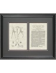 Home: Calipers Patent Art Wall Hanging / Engineer Machinist Framed Print 16x20 - PatentsAsArt