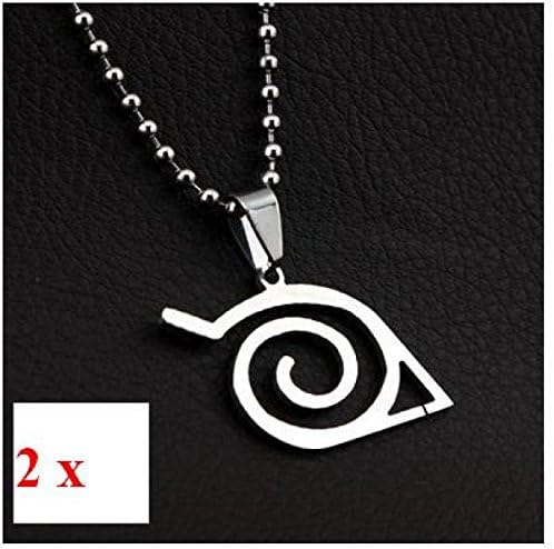 2pcs/lot Anime Super Heroes Stainless Titanium Steel Silver Fashion Pendant Necklace (Type 14)