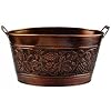 18 x 10.5 x 9.5 Antique Embossed Heritage Party Tub 5.5 Gallons