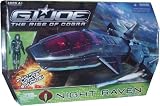 GI Joe Movie Series "The Rise of Cobra" Vehicle Set with 4 Inch Tall Action Figure - NIGHT RAVEN with Missile Launcher, Electronic Lights and Sounds Plus Bonus Air-Viper Figure