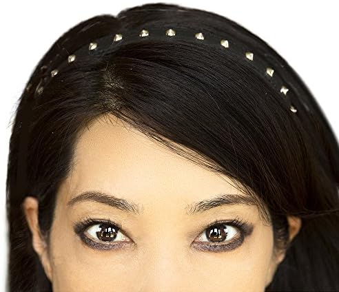 Miss Kitty Studded Black Leather Headwear Headband