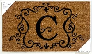 Monogram Coir Doormat Insert - C