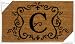 Monogram Coir Doormat Insert - C